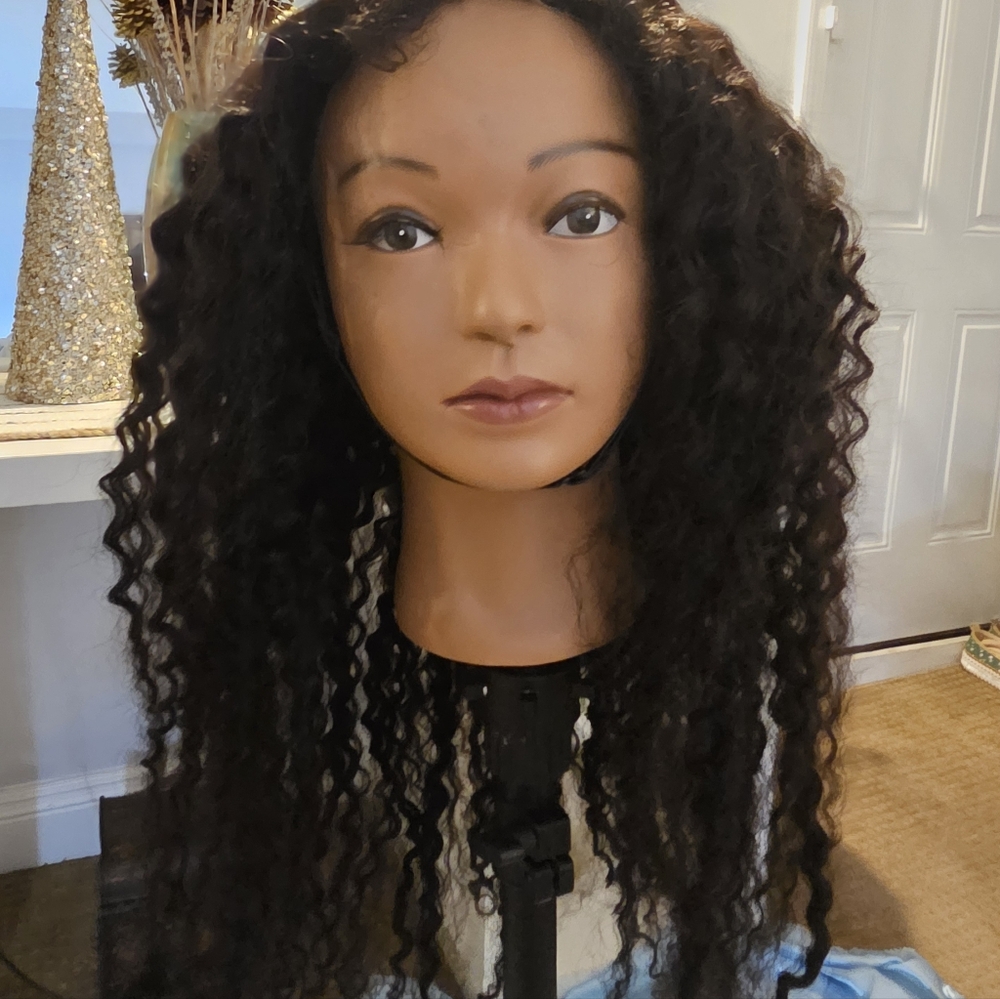 Curly Black Wig for Women